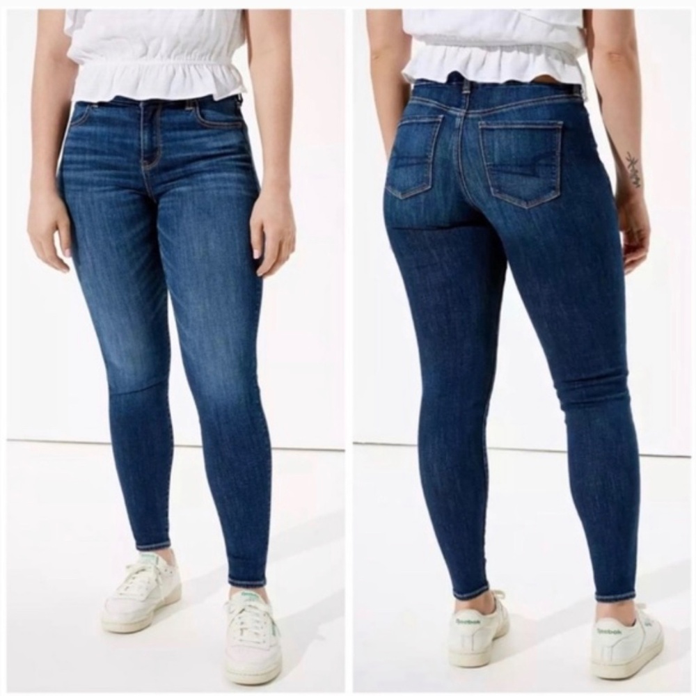 American Eagle Outfitters High Rise Women Jeans - Dark Blue